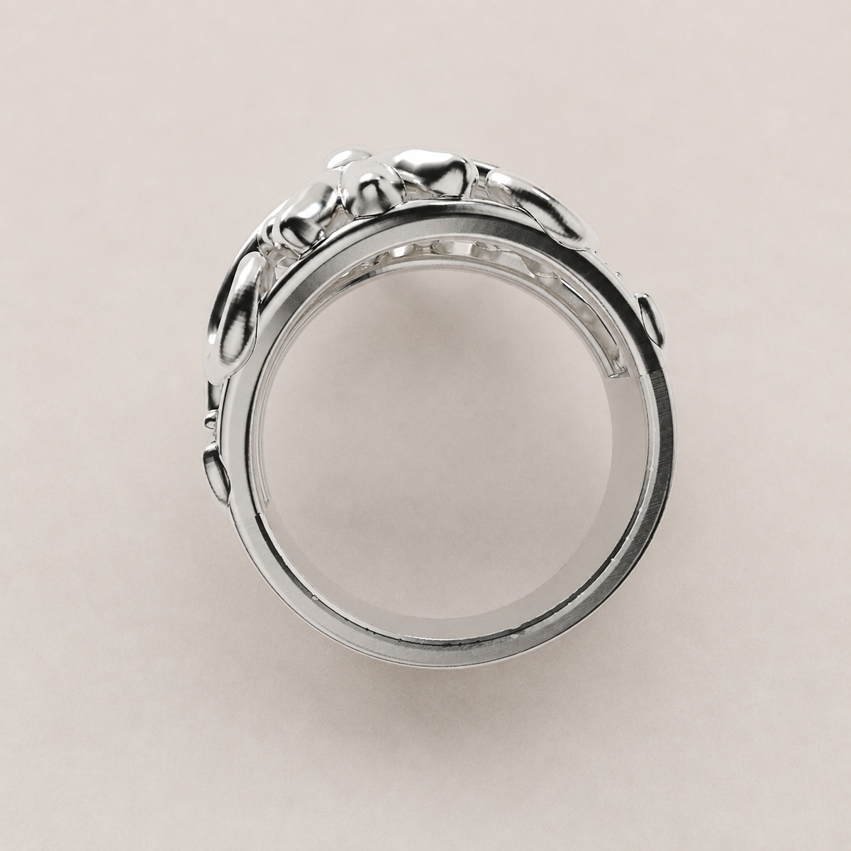 Cross Silver Ring