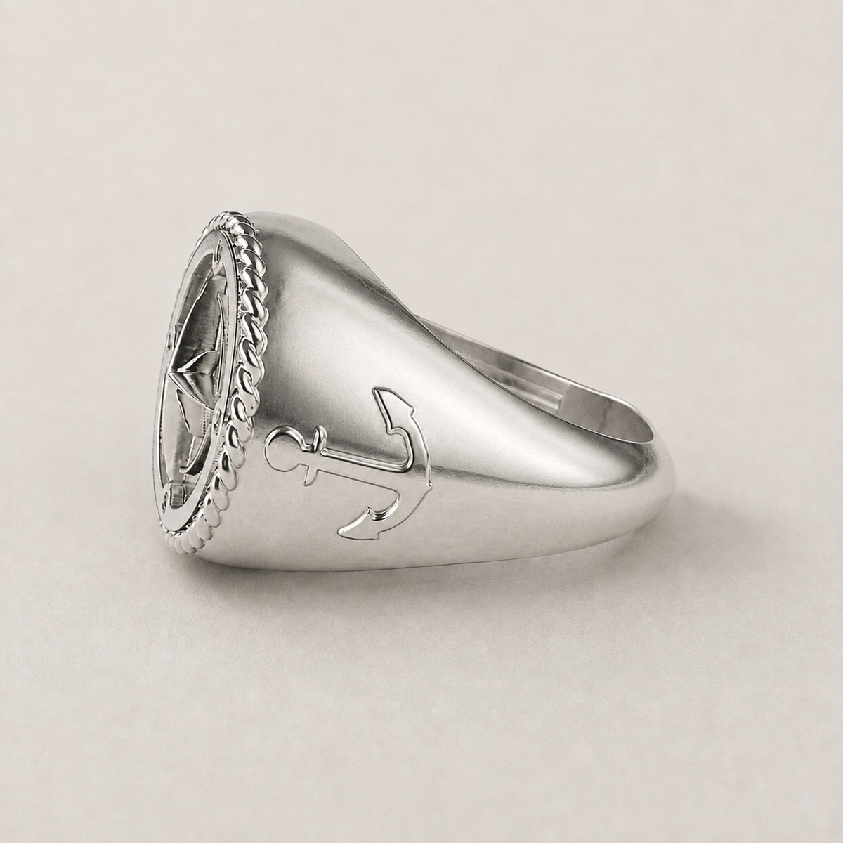 Coordinates Silver Ring
