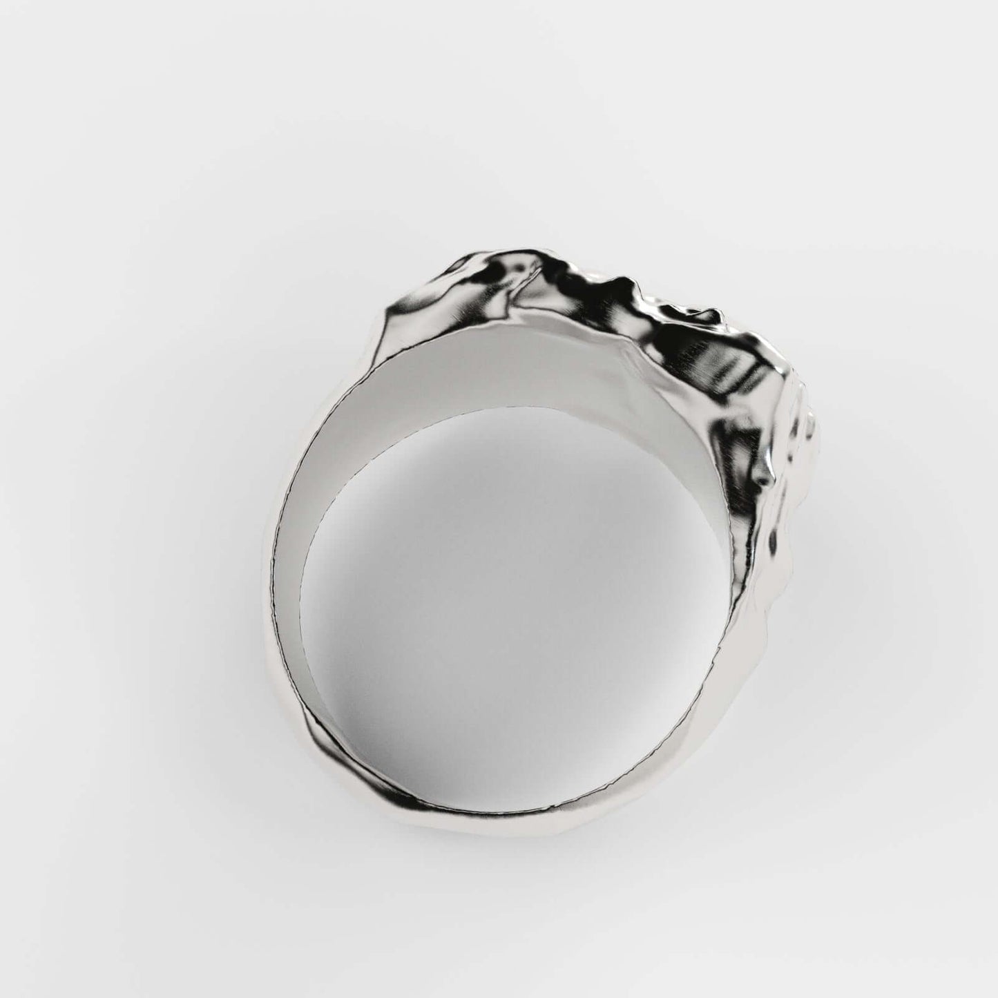 Irregular silver ring