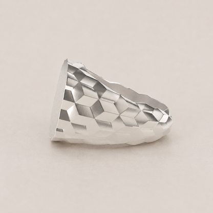Polygonal Silver Ring