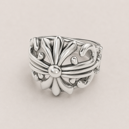 Cross Silver Ring