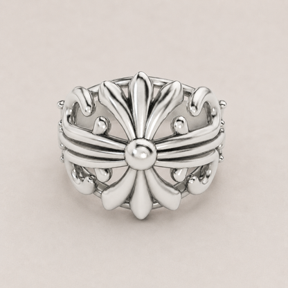 Cross Silver Ring