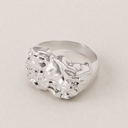 Vulcano Silver Ring