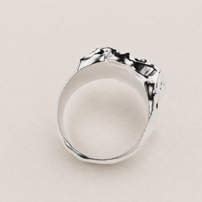 Vulcano Silver Ring
