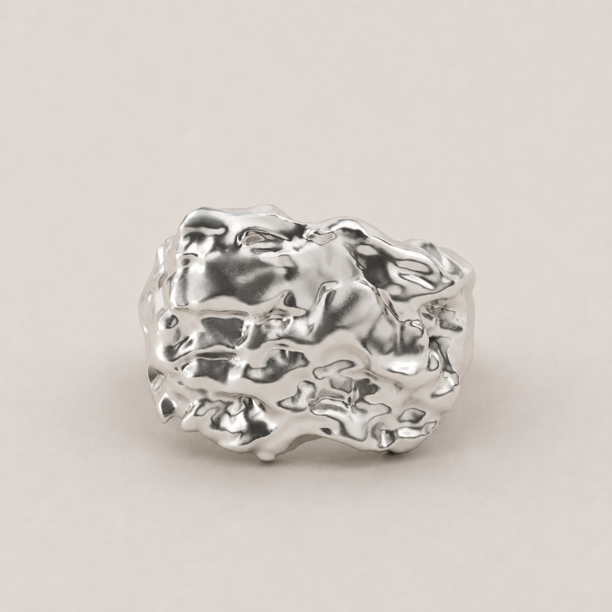 Vulcano Silver Ring
