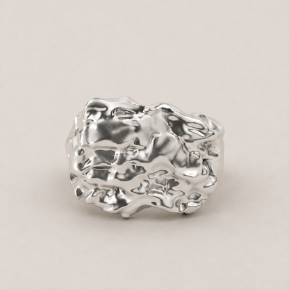 Vulcano Silver Ring