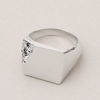 Fracti Silver Ring