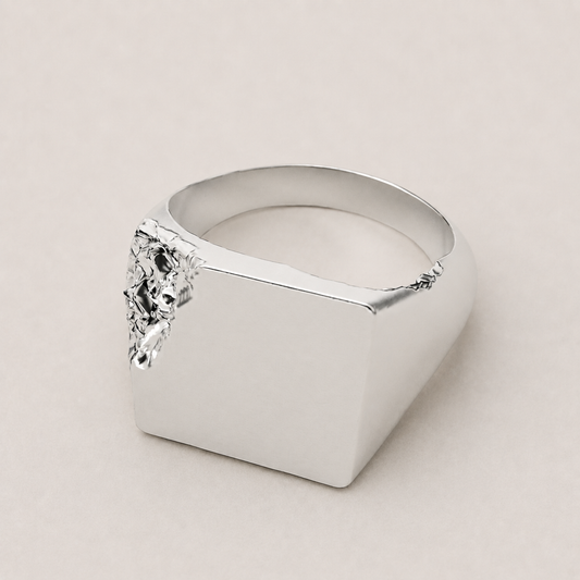 Fracti Silver Ring