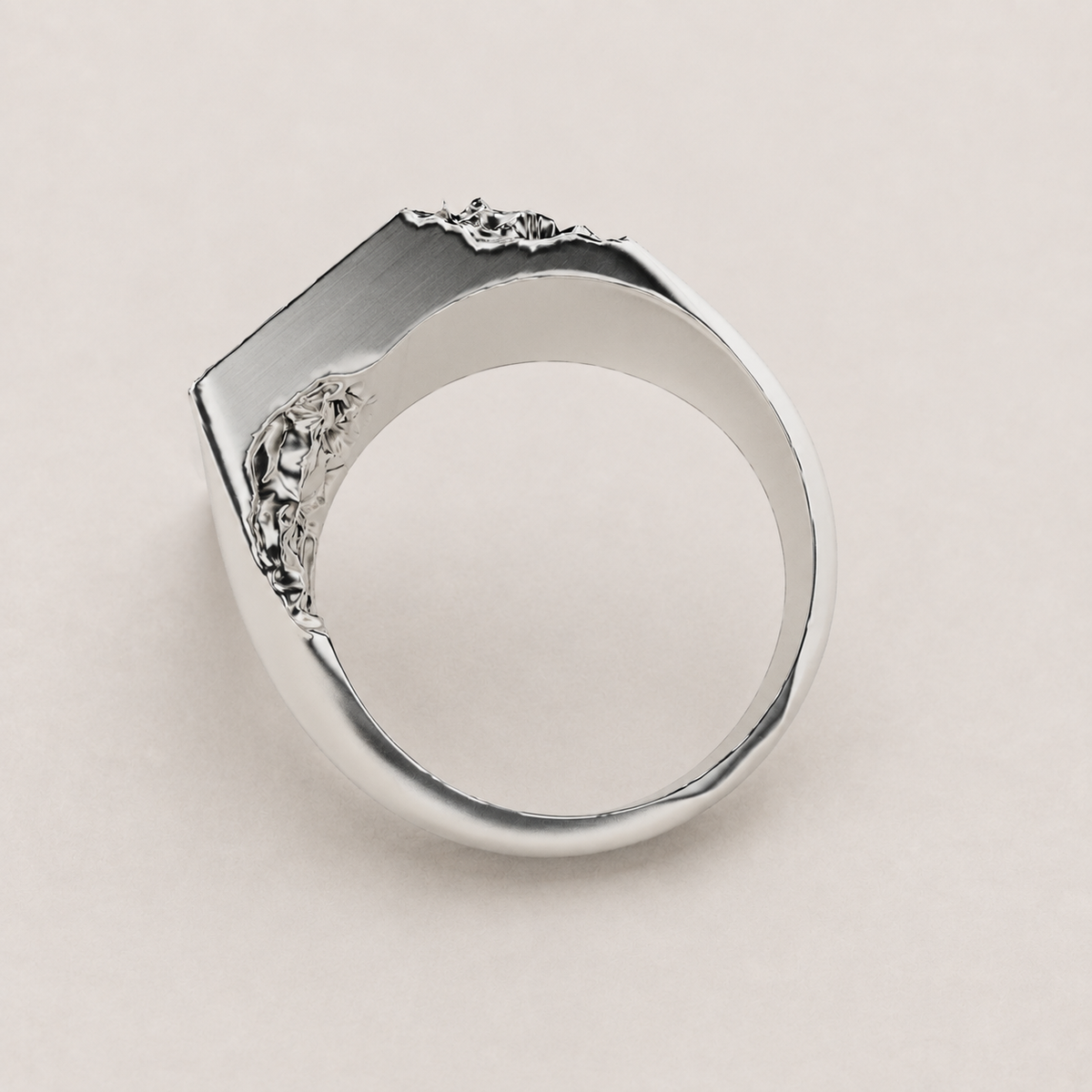 Fracti Silver Ring