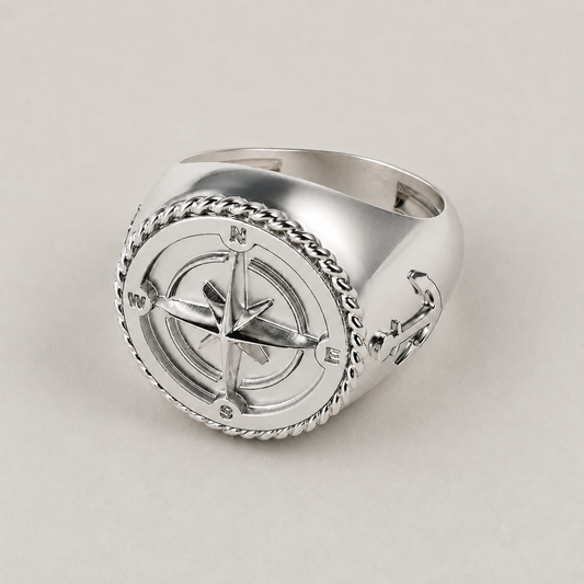 Coordinates Silver Ring