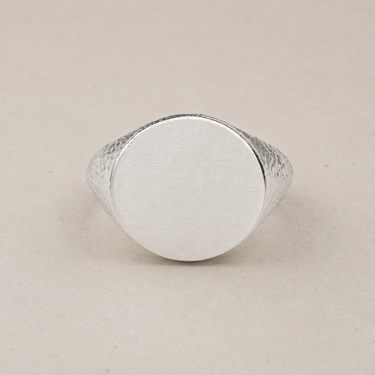 Rock Arm Silver Ring
