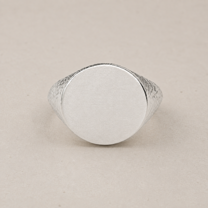 Rock Arm Silver Ring