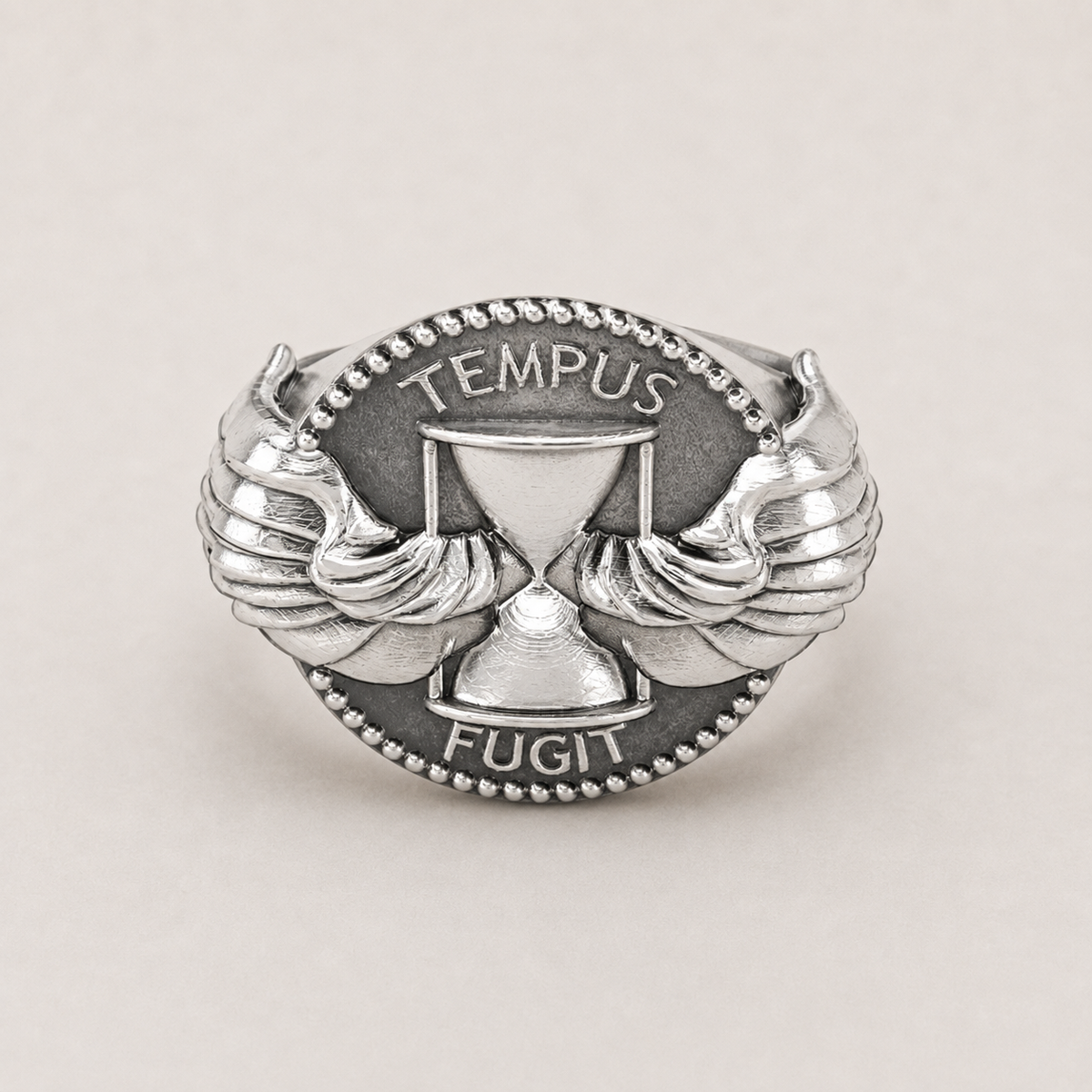 Anillo Tempus Fugit de plata