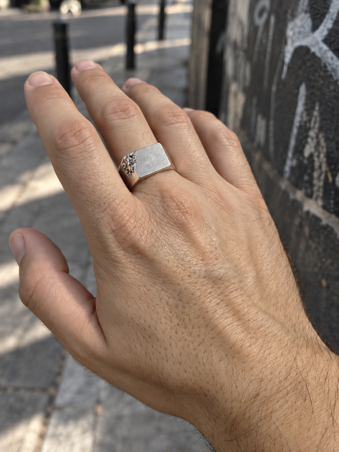 Fracti Silver Ring