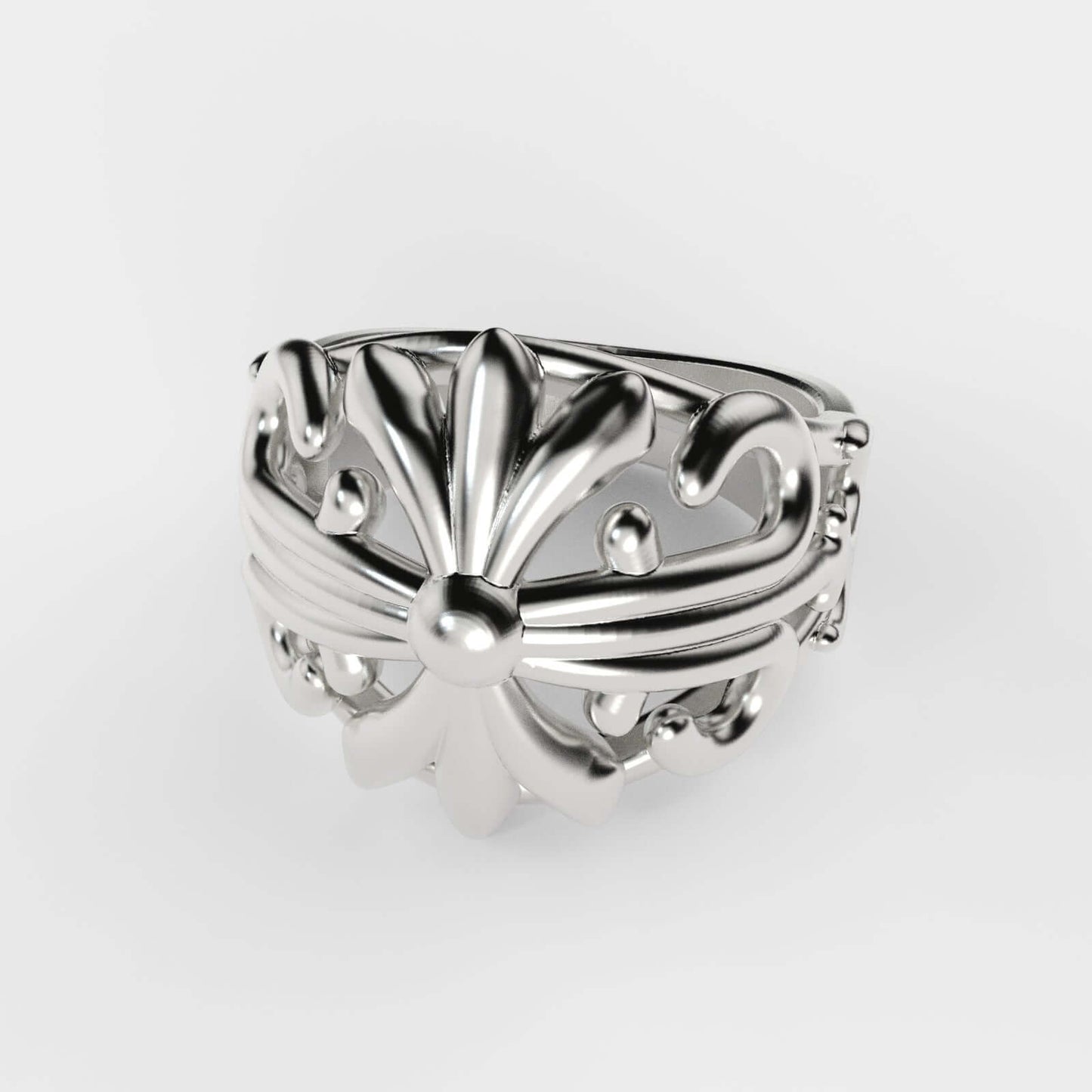 Cross Silver Ring