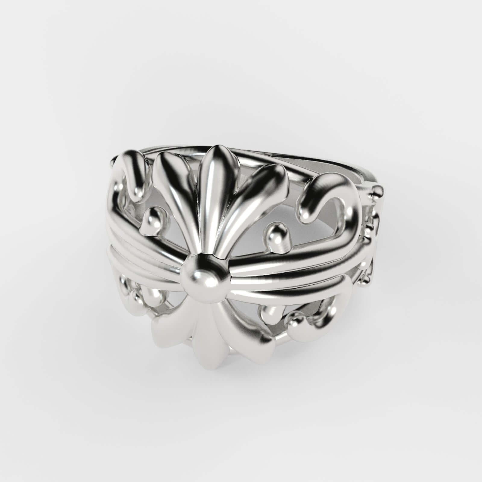 Cross Silver Ring