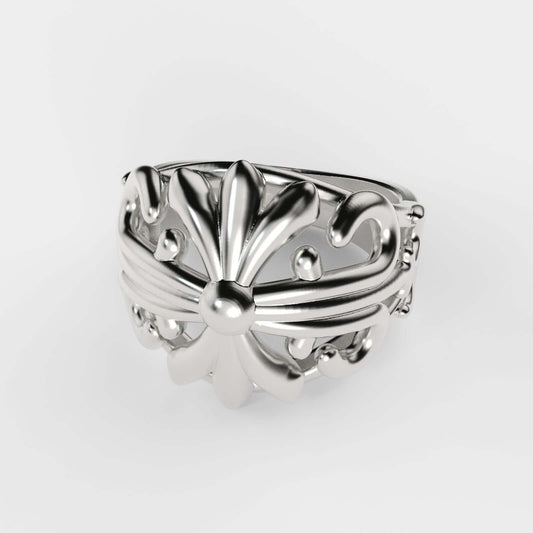 Cross Silver Ring