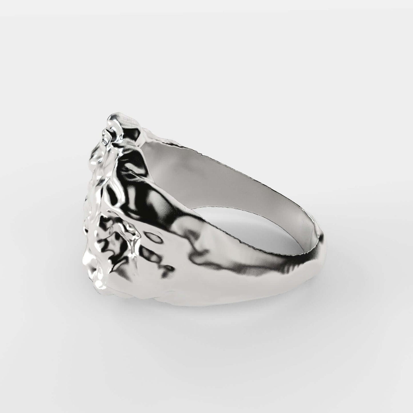 Anillo irregular plata