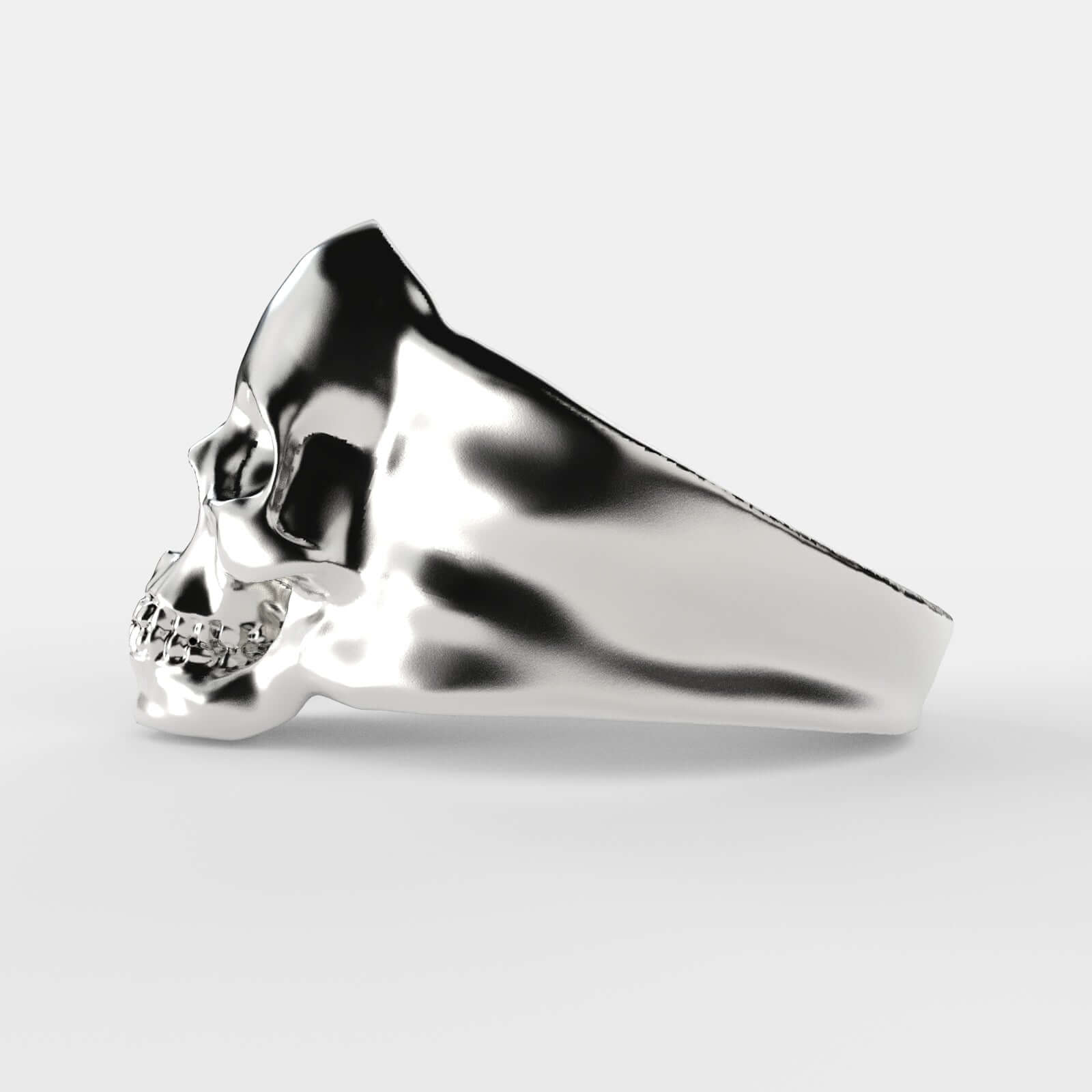 Skull silver ring