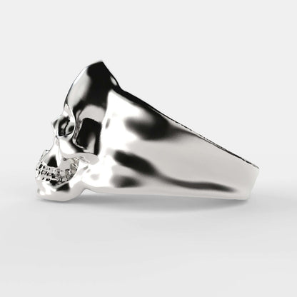 Skull silver ring