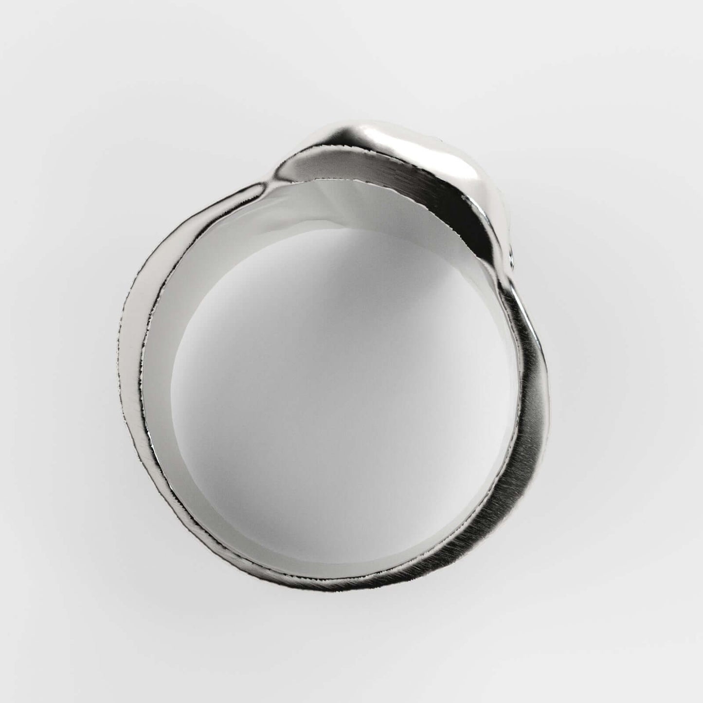 Anillo calavera plata