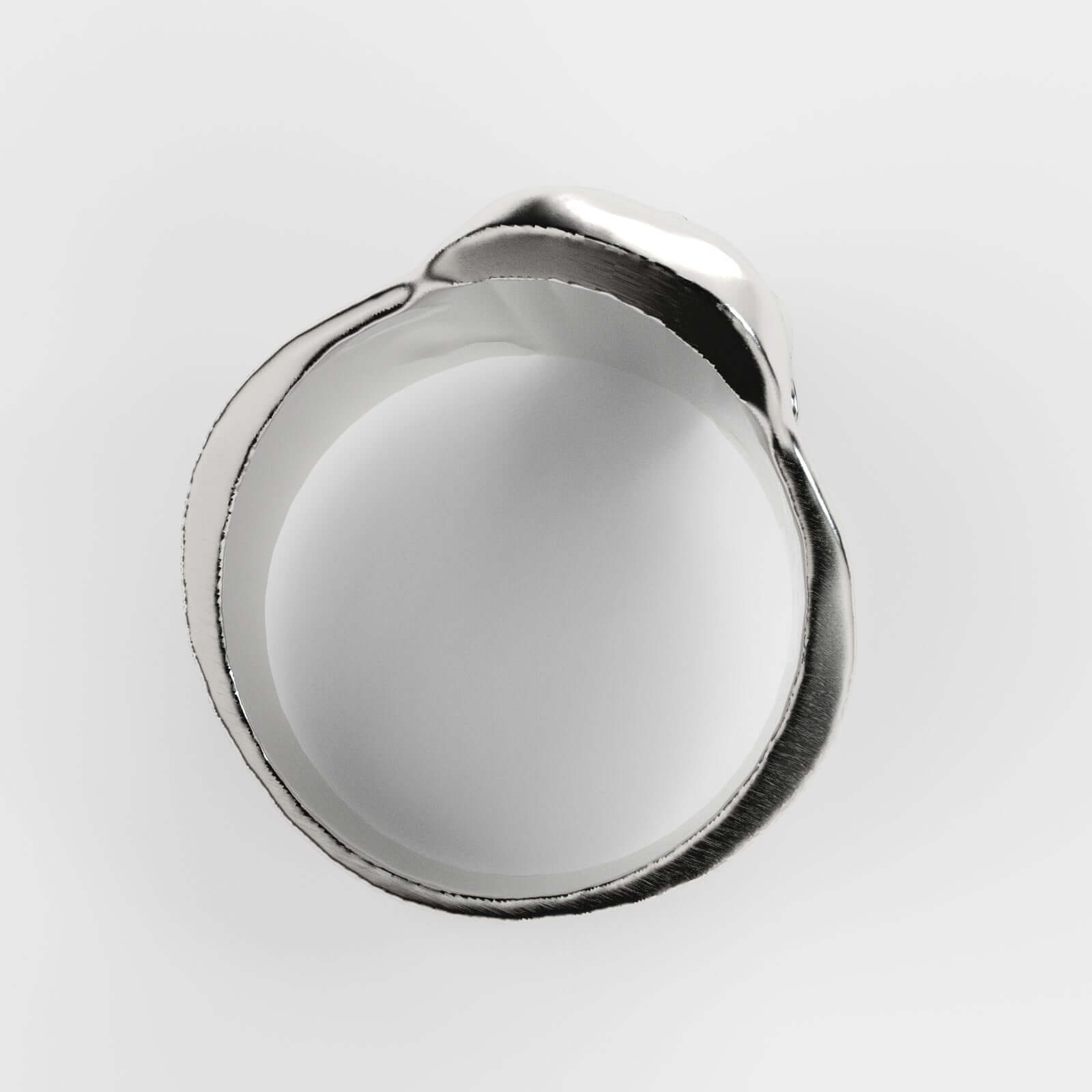 Anillo calavera plata